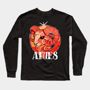 Love Heart Aries Personality Horoscope Zodiac April Long Sleeve T-Shirt